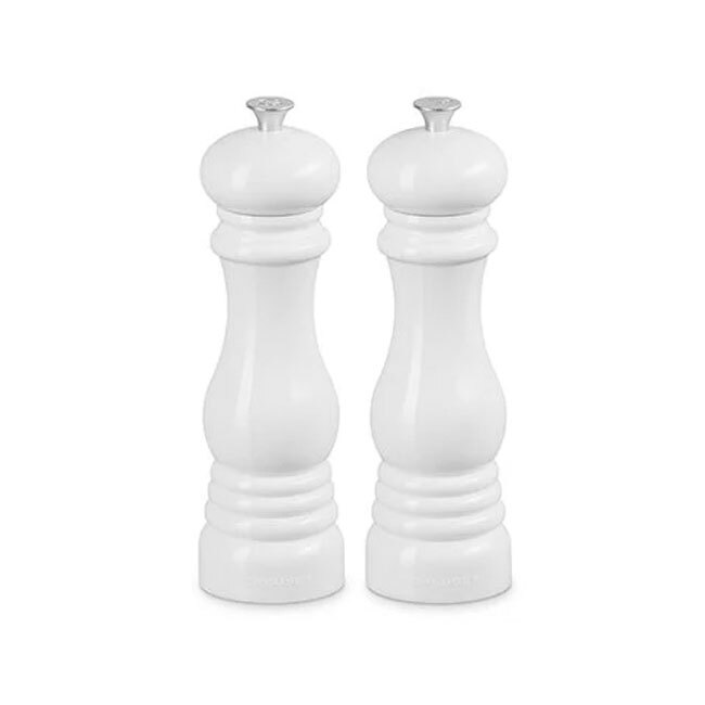 Product Le Creuset Acrylic Classic Salt and Pepper Mill Set | White