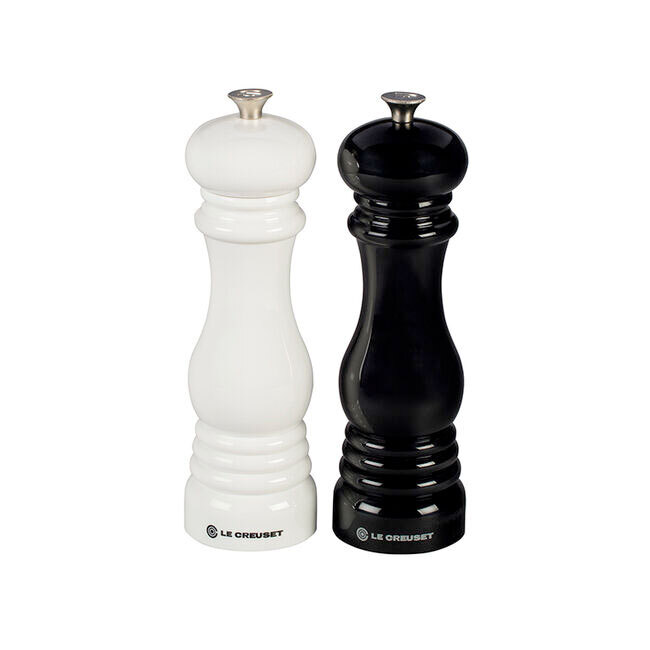 Product Le Creuset Acrylic Classic Salt and Pepper Mill Set | Black & White