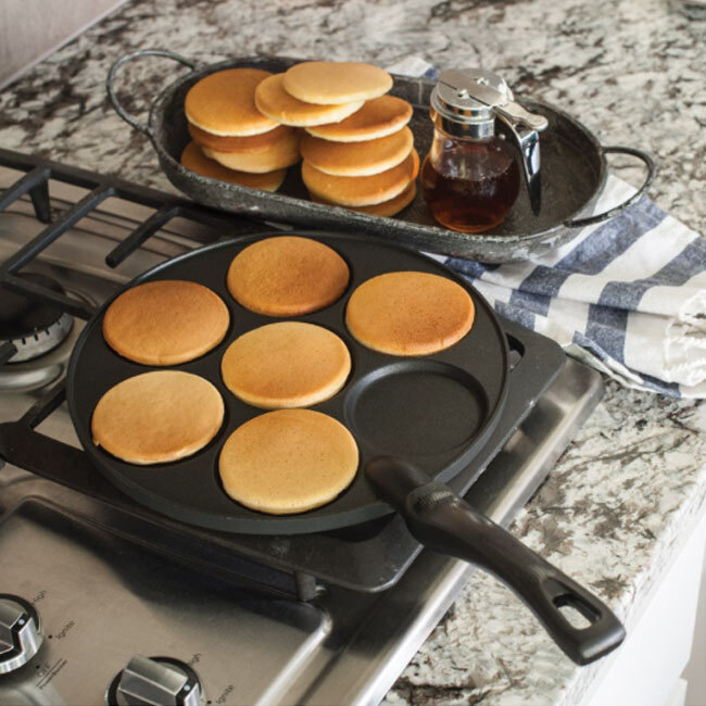 Nordic Ware ‘The Original Silver Dollar’ Pancake Pan in use