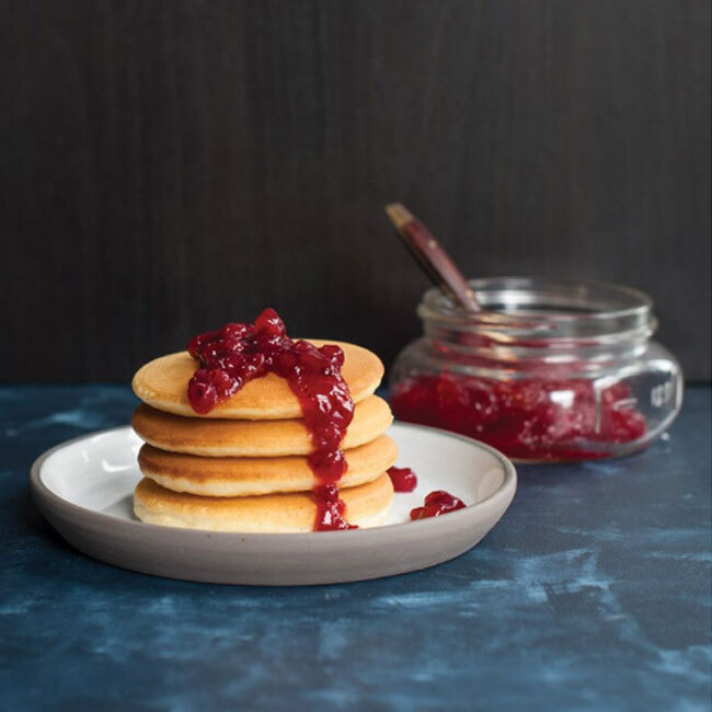 Nordic Ware ‘The Original Silver Dollar’ Pancake Pan - stack of pancakes