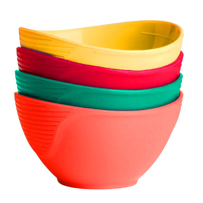 Trudeau Silicone Pinch Bowls | Set of 4