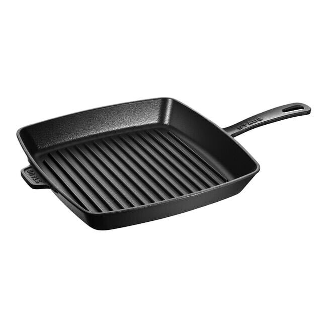 Product Staub Cast Iron 12” Square, Grill Pan | Black Matte