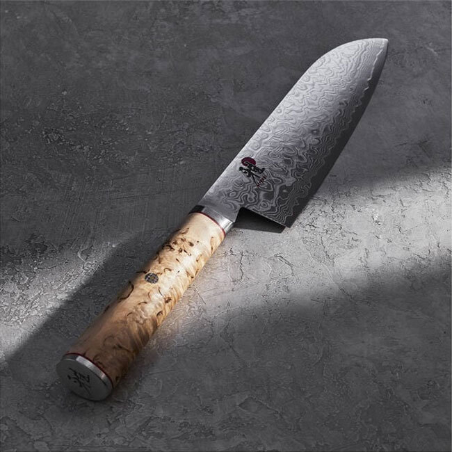 Miyabi Birchwood SG2 7” Fine Edge Santoku Knife