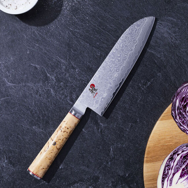 Miyabi Birchwood SG2 7” Fine Edge Santoku Knife