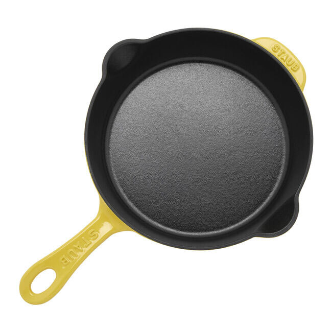 Staub Cast Iron 8.5-inch, Traditional Deep Skillet | Citron