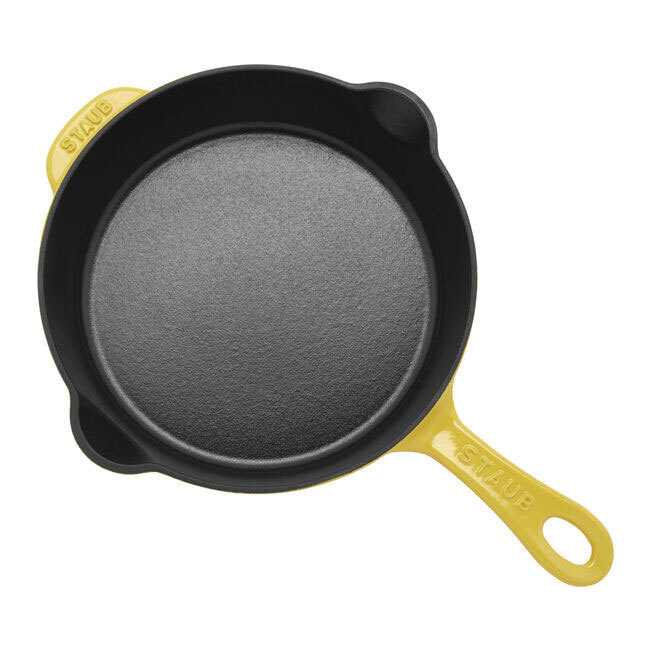 Staub Cast Iron 8.5-inch, Traditional Deep Skillet | Citron