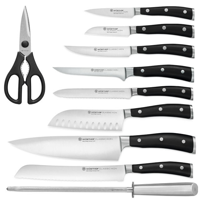 Wüsthof Classic IKON 11-Piece Knife Block Set