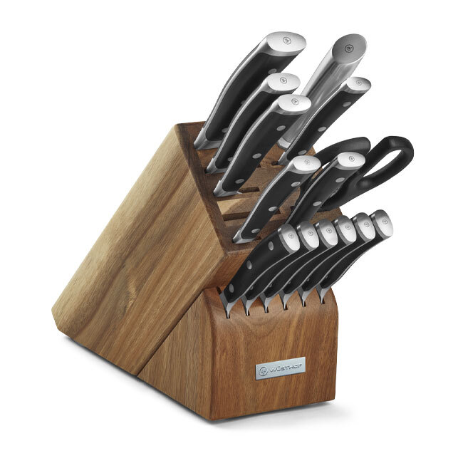 Product Wüsthof Classic IKON 15-Piece Knife Block Set, Acacia