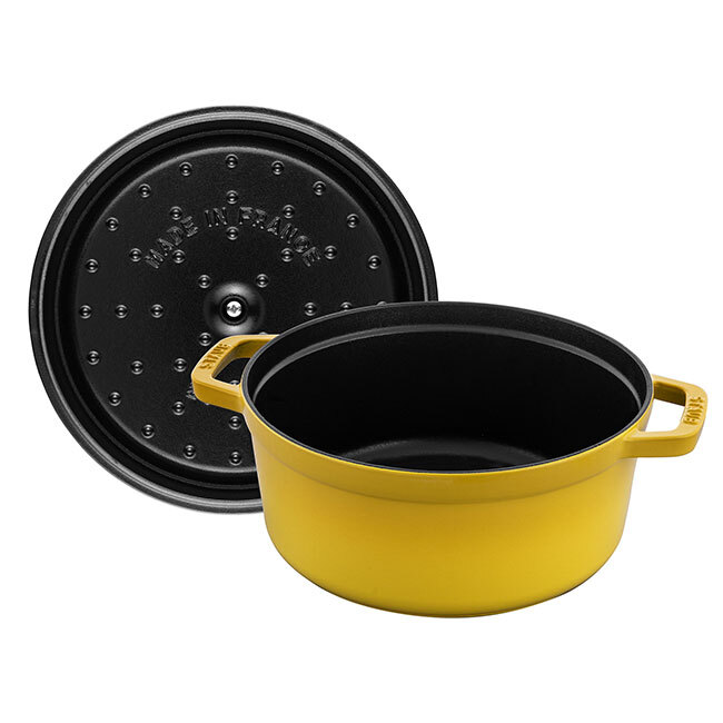 Staub Cast Iron Round 4 Qt Cocotte | Citron