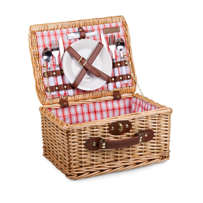 Product Picnic Time Catalina Picnic Basket | Red & White Plaid