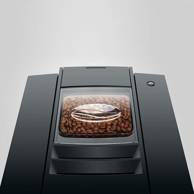 Jura E8 Automatic Coffee Center | Chrome (24) - top/grinder