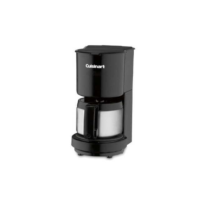 Cuisinart 4-Cup Black Drip Coffee Maker with Stainless Steel