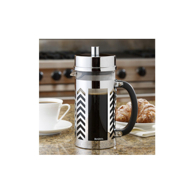 BonJour Coffee 8-Cup Glass and Stainless SteelFrench Press 