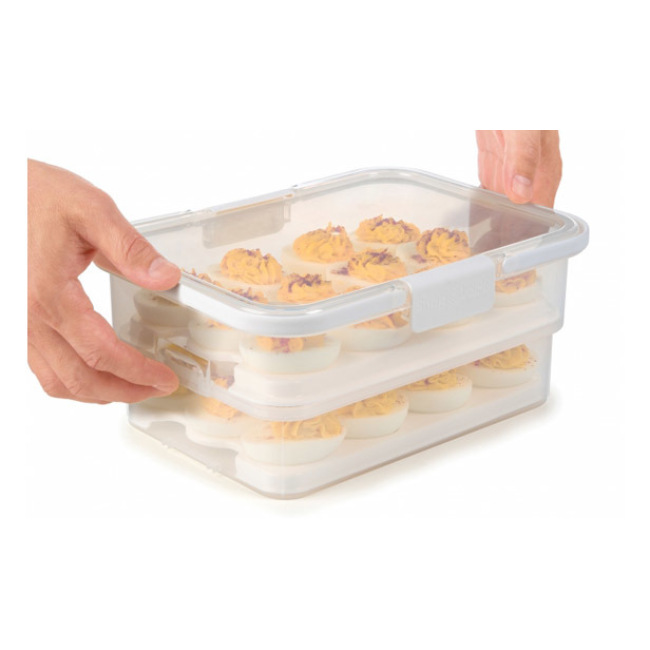 SnapLock Collapsible Egg Carrier - Deviled Egg Container - Miles Kimball