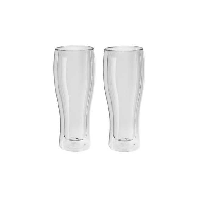 Double Walled Pint Glasses, Set of 2