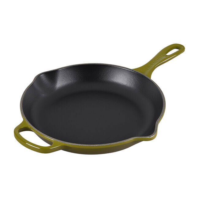 Le Creuset Signature 10.25 inch Cast Iron Round Skillet | Olive