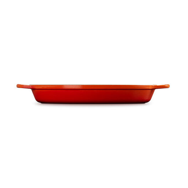 Le Creuset Signature Cast Iron Oval Baker | 3 Qt. - side - Flame