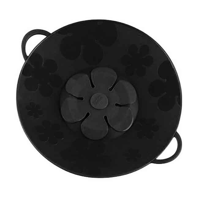 Black Flower Spill Stopper