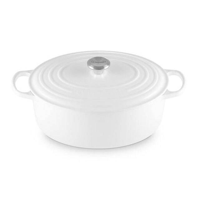 Le Creuset Signature 8 Qt. Oval Dutch Oven - White