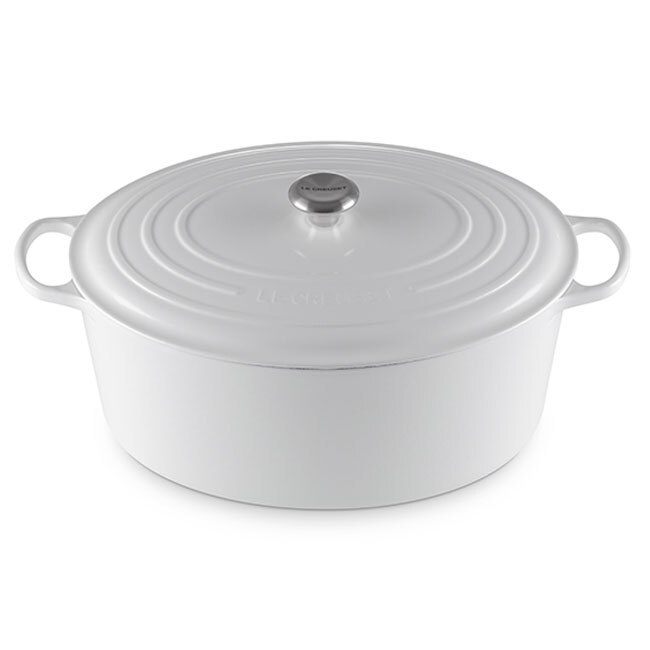 Le Creuset Signature 15.5 Qt Oval Dutch Oven | Goose Pot - White