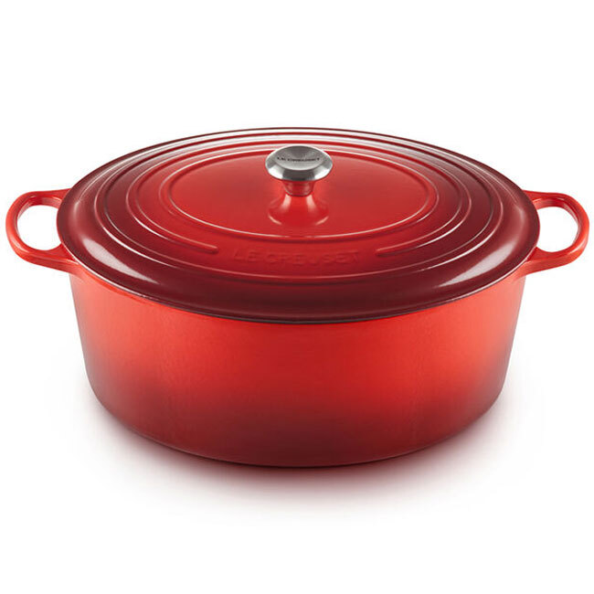 Product Le Creuset Signature 15.5 Qt Oval Dutch Oven | Goose Pot - Cerise Red