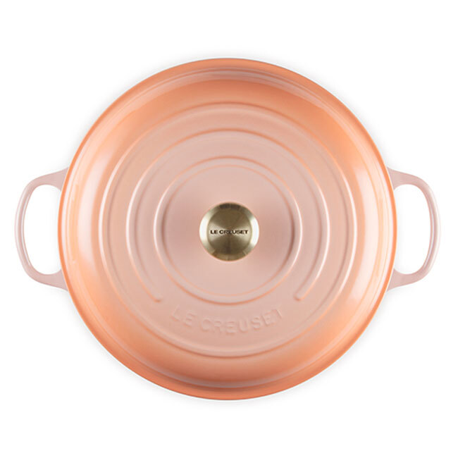 Le Creuset Signature 5 Qt. Braiser | Pêche - lid