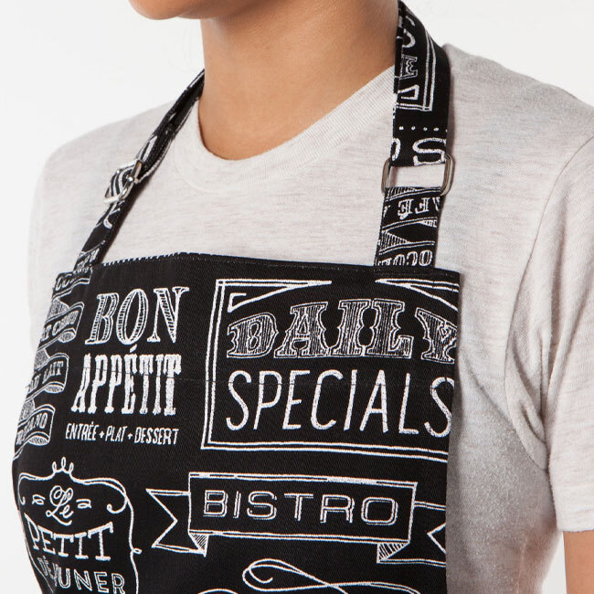 Now Designs Chalkboard Cotton Chef's Apron on woman