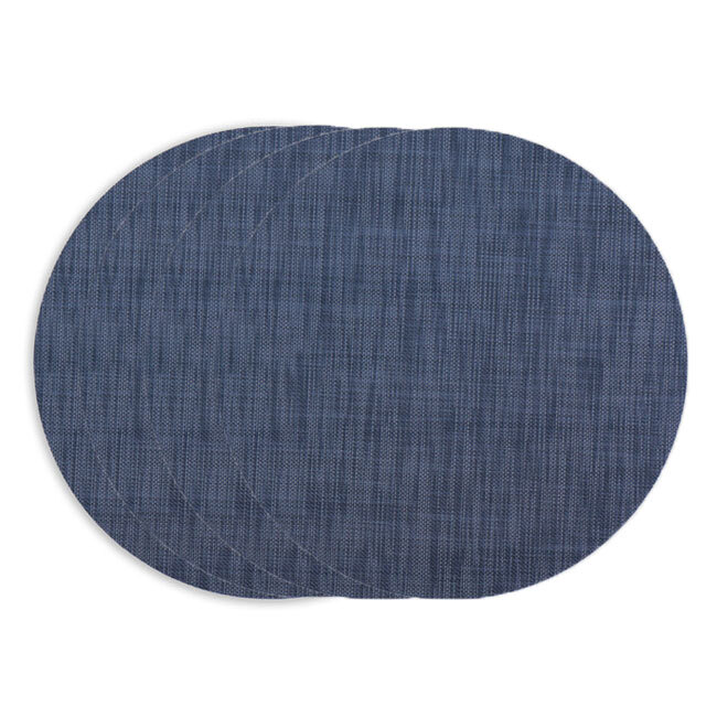 Product Beatriz Ball VIDA Round Woven Placemats | Set of 4 (Navy)