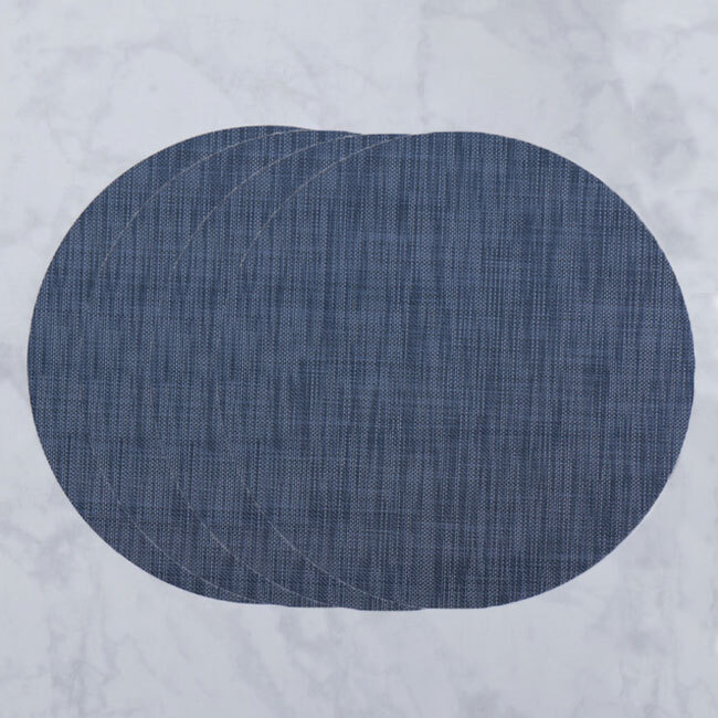 Beatriz Ball VIDA Round Woven Placemats | Set of 4 (Navy)