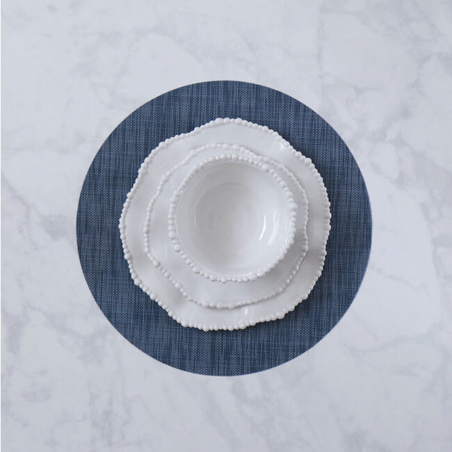 Beatriz Ball VIDA Round Woven Placemats | Set of 4 (Navy)