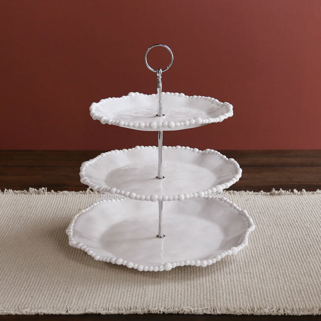 Beatriz Ball VIDA Alegria Triple Tiered Server | White