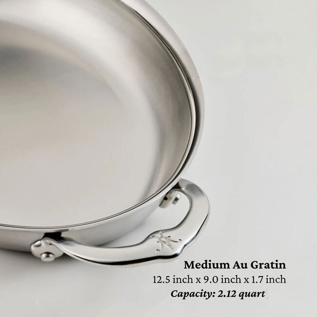 Hestan Provisions OvenBond® Medium Clad Oval Au Gratin