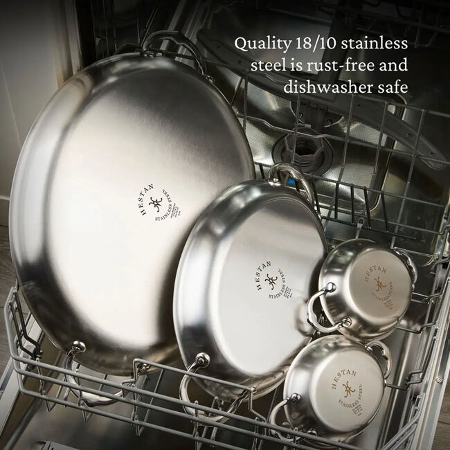 Hestan Provisions OvenBond® Medium Clad Oval Au Gratin in dishwasher