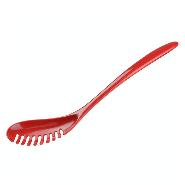 Gourmac Melamine Pasta Spoon, 12.5” - red