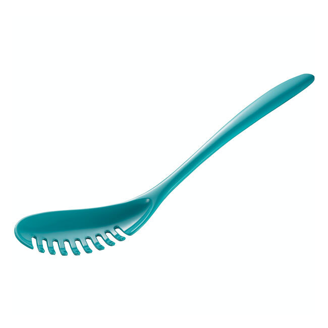 Product Gourmac Melamine Pasta Spoon, 12.5” - turquoise