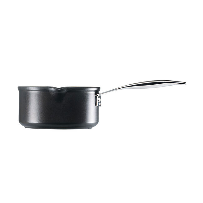 Le Creuset Toughened Nonstick PRO Saucepan with Dual Pour Spouts - side