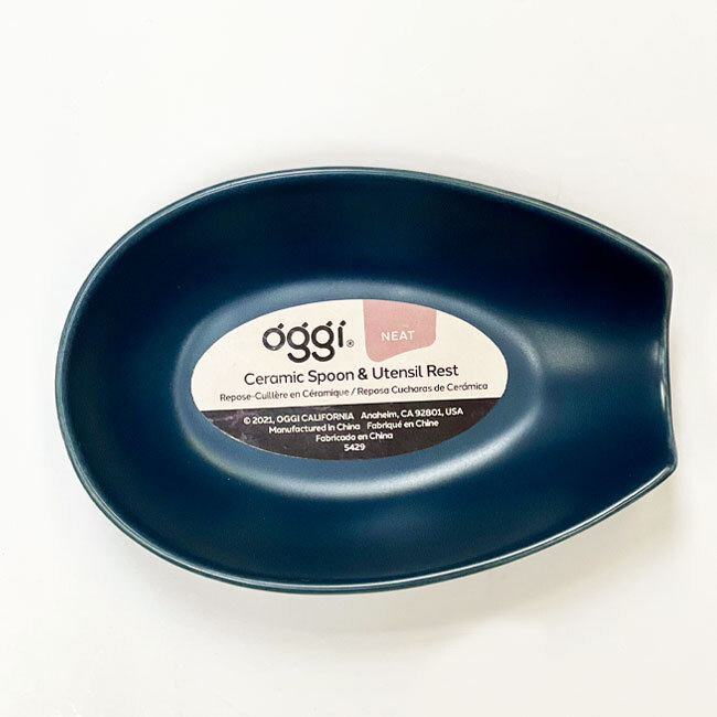 Product Oggi Ceramic Spoon & Utensil Rest | Blue