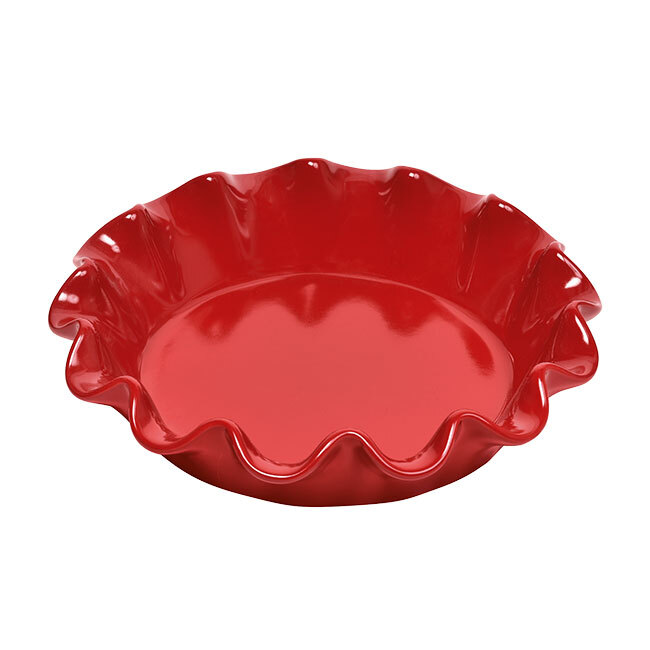 Emile Henry Ruffled Pie Dish | Rouge Burgundy