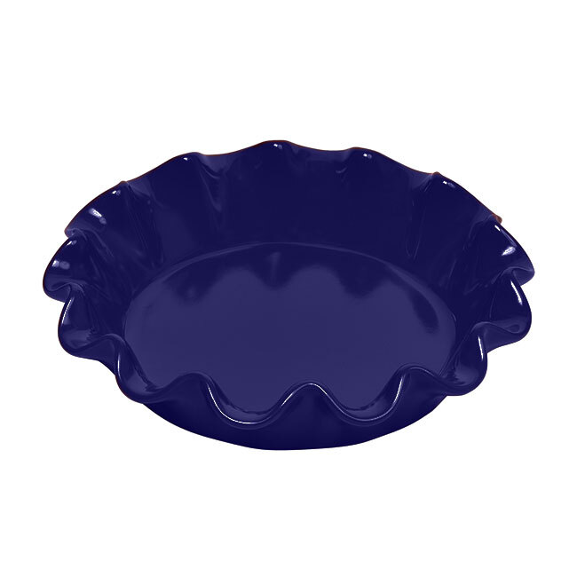 Emile Henry Ruffled Pie Dish | Navy Twilight