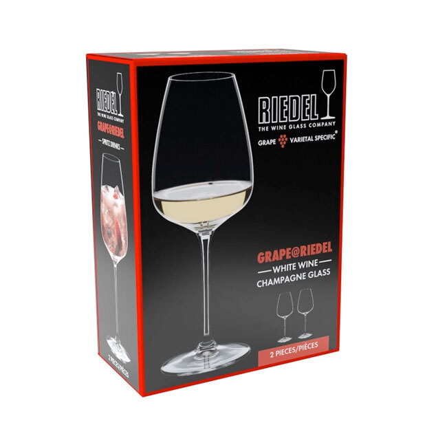 Riedel GRAPE@RIEDEL White Wine/Champagne Glass/Spritz Drinks Glass | Set of 2 - box