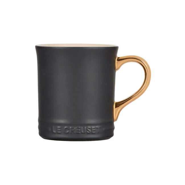 Le Creuset Vancouver Mug with Gold Handle - Licorice