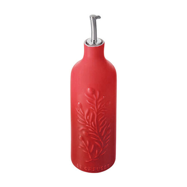 Le Creuset Olive Branch Collection Olive Oil Cruet | Cerise Red