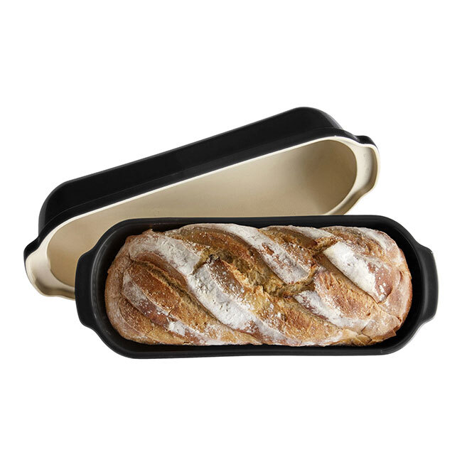 Emile Henry Pullman/Long Loaf Bread Baker - Charcoal