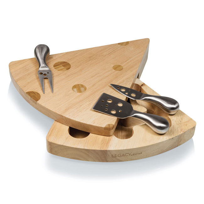 Picnic Time Toscana Original Swiss Cheese Cutting Board & Tools Set