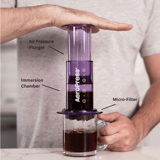 AeroPress Clear Colors Coffee Press | Purple