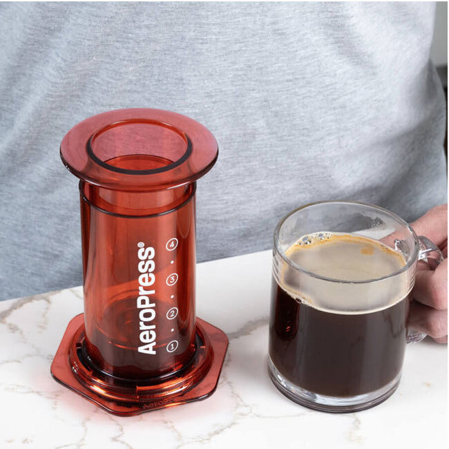 AeroPress Clear Colors Coffee Press | Red