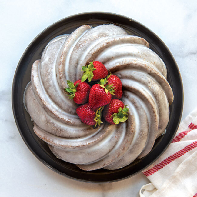 Nordic Ware Swirl Bundt® Pan | Gold - cake