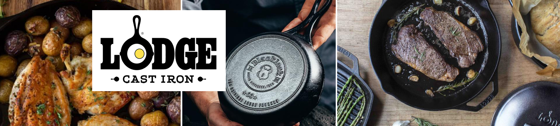A Lodge Seasoned Cast Iron Care Kit, and two Lodge cast iron skillets,  available at shop.lodgemfg.com, are photographed in New York, Thursday,  Oct. 2, 2017. Inside the kit are use and care