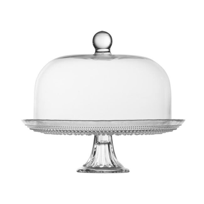 Product Fortessa Jupiter Clear 13” Cake Stand and Dome Set