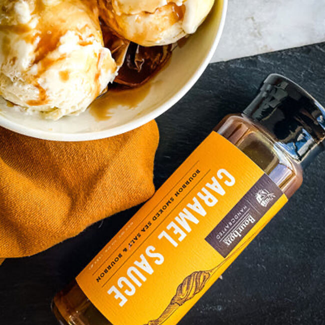 Bourbon Barrel Foods | Bourbon Smoked Sea Salt Caramel Sauce